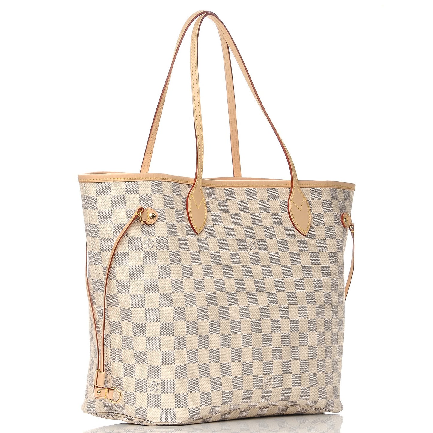 Damier Azur Neo Neverfull MM Rose Ballerine