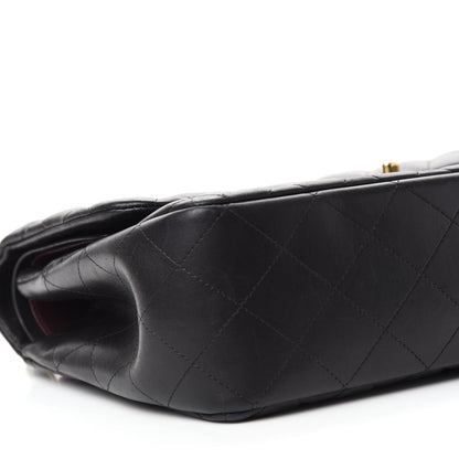 Chanel Lambskin Quilted Jumbo Double Flap Black 6 of 13