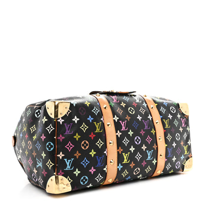 Louis Vuitton Monogram Multicolor Keepall 45 Black 3 of 11