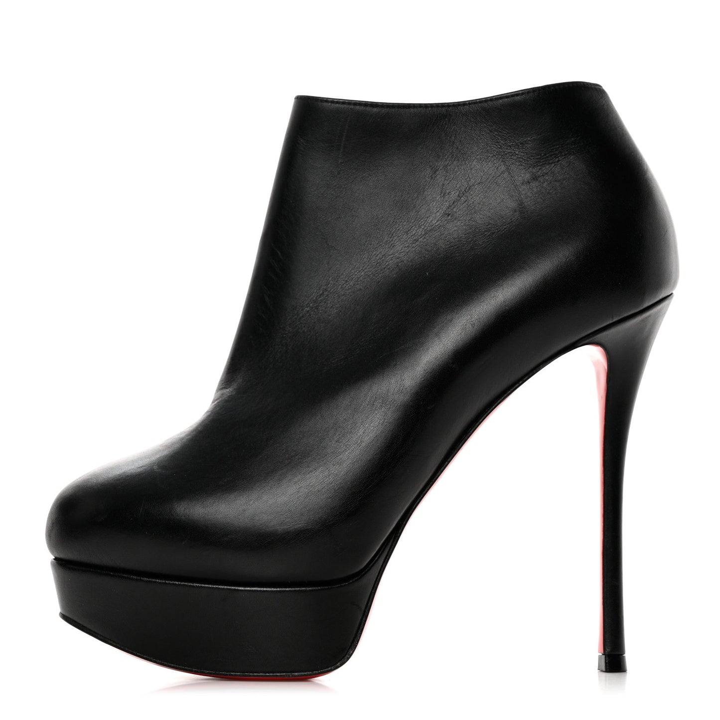 Calfskin Dirdibootie 130 Ankle Booties 36.5 Black