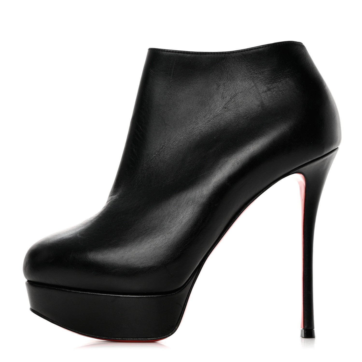 Christian Louboutin Calfskin Dirdibootie 130 Ankle Booties 36.5 Black 1 of 9