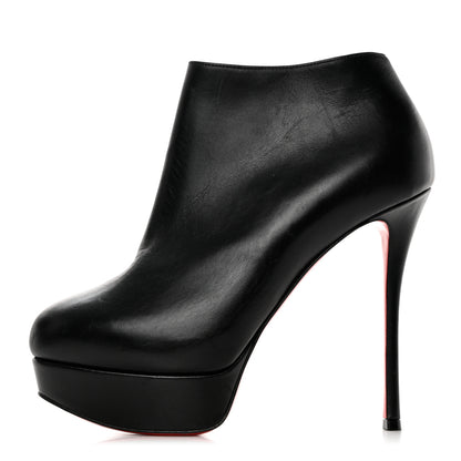 Christian Louboutin Calfskin Dirdibootie 130 Ankle Booties 36.5 Black 1 of 9