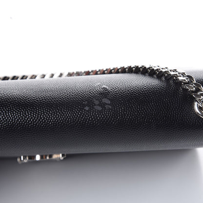 Saint Laurent Grain De Poudre Medium Classic Monogram Kate Satchel Black 8 of 8