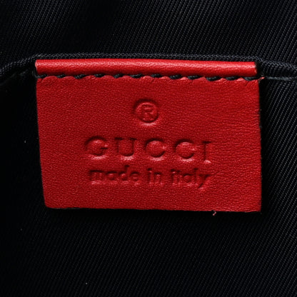 Gucci GG Supreme Monogram Blooms Large Cosmetic Case Beige Blue Navy Hibiscus Red 5 of 7