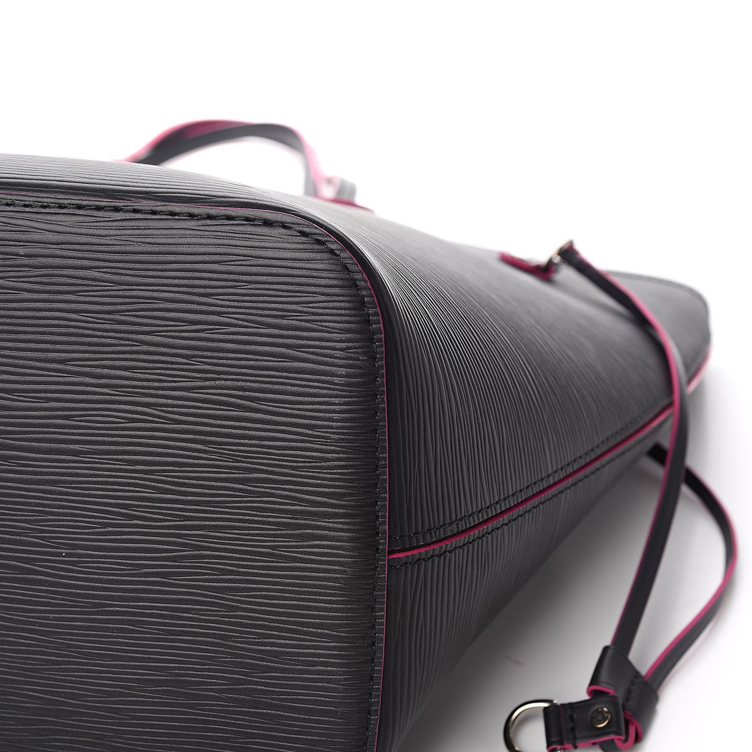 Louis Vuitton Epi Neverfull MM Black Hot Pink 9 of 11