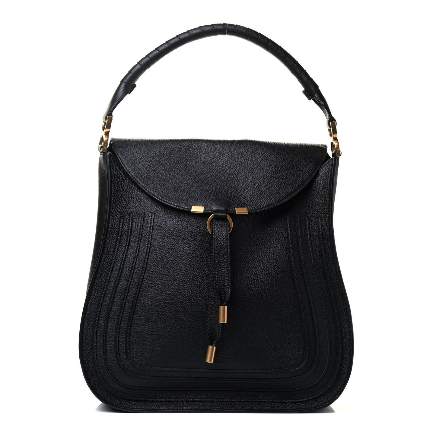 Calfskin Marcie Hobo Black
