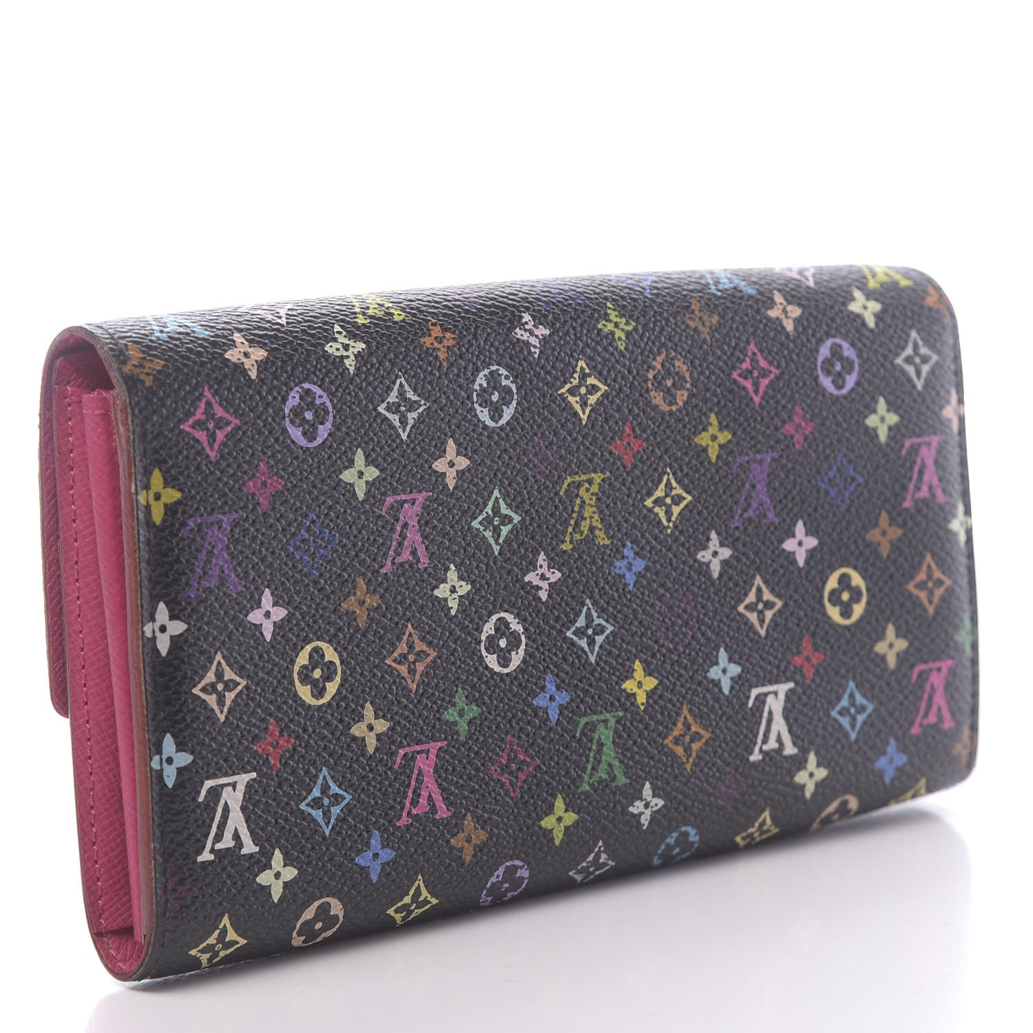 Louis Vuitton Monogram Multicolor Sarah Wallet Black Grenade 3 of 16