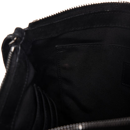 Saint Laurent Suede Calfskin Small Fringe Crossbody Bag Black 8 of 8