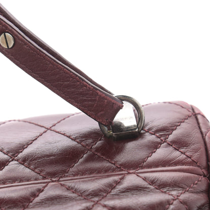 Chanel Glazed Calfskin Quilted Small Salzburg Backpack Burgundy 15 of 15