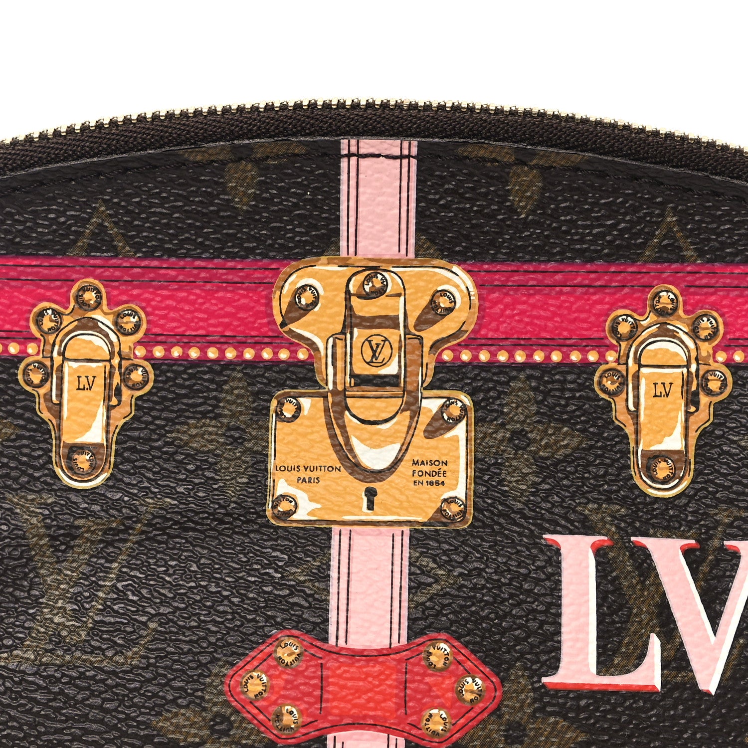Louis Vuitton Monogram Summer Trunks Cosmetic Pouch PM 7 of 9