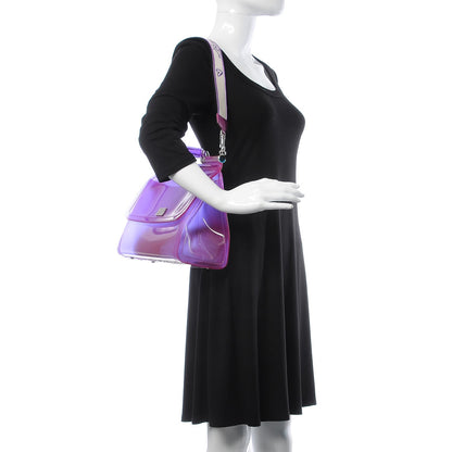 Dolce & Gabbana Rubber Semi Transparent Miss Sicily Satchel Purple 9 of 15