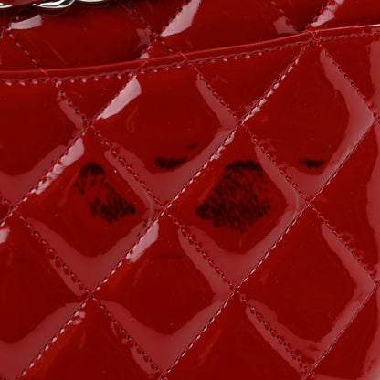 Chanel Patent Quilted Maxi Double Flap Red 12 of 13