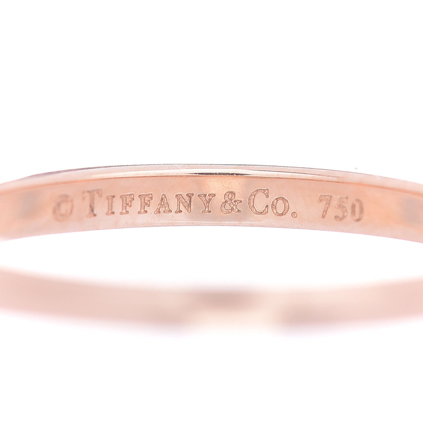 18K Rose Gold Diamond Novo Half Circle Band Ring 49 4.75