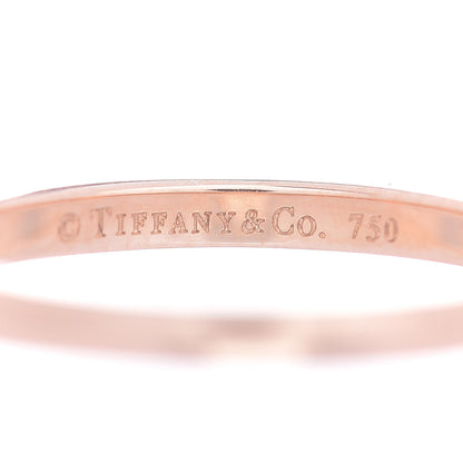 Tiffany 18K Rose Gold Diamond Novo Half Circle Band Ring 49 4.75 5 of 5