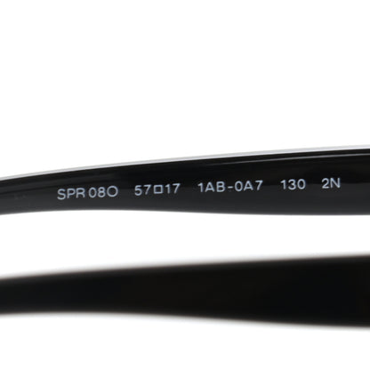 Prada Acetate Square Sunglasses SPR 08O Black 5 of 8