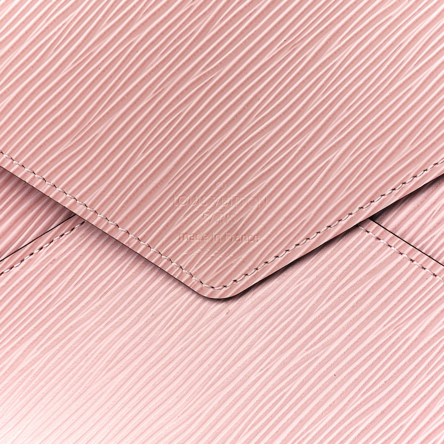 Epi Large Kirigami Pochette Insert Rose Ballerine