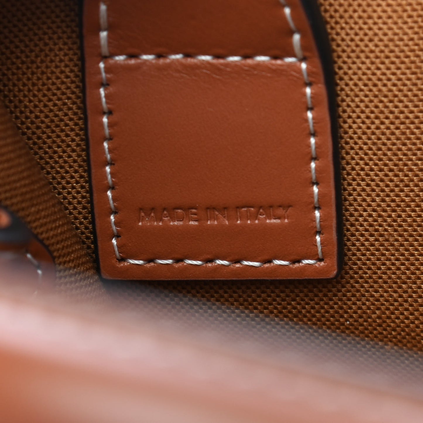 Triomphe Canvas Calfskin Mini Vertical Cabas Tan