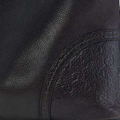 Gucci Calfskin Guccissima Trim Large Signoria Hobo Dark Brown 12 of 12
