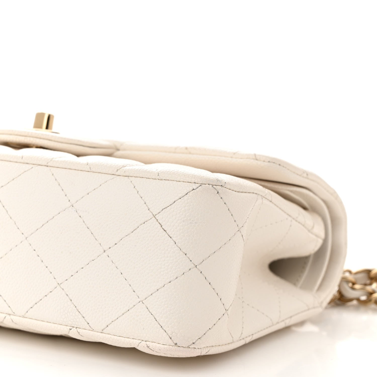 Chanel Caviar Quilted Small Double Flap White 10 of 15