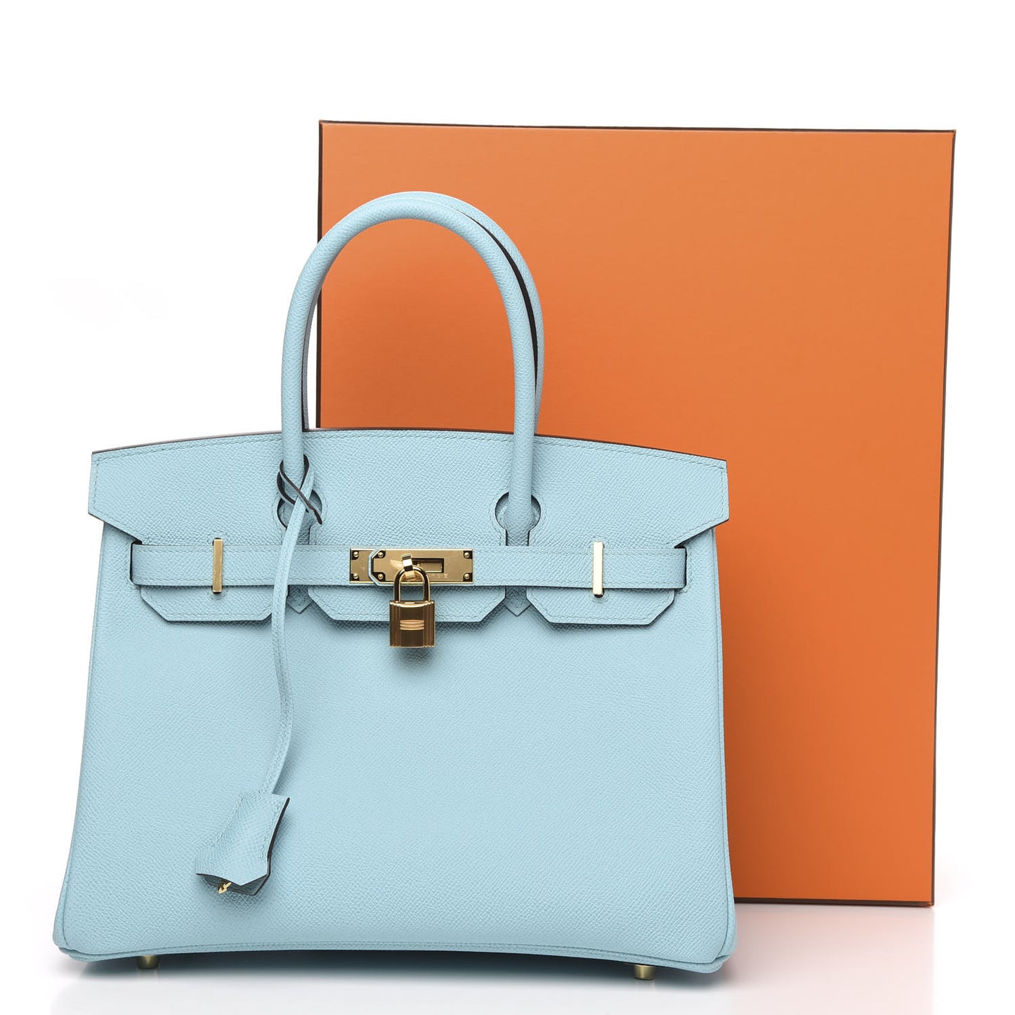 Epsom Birkin 30 Bleu Atoll