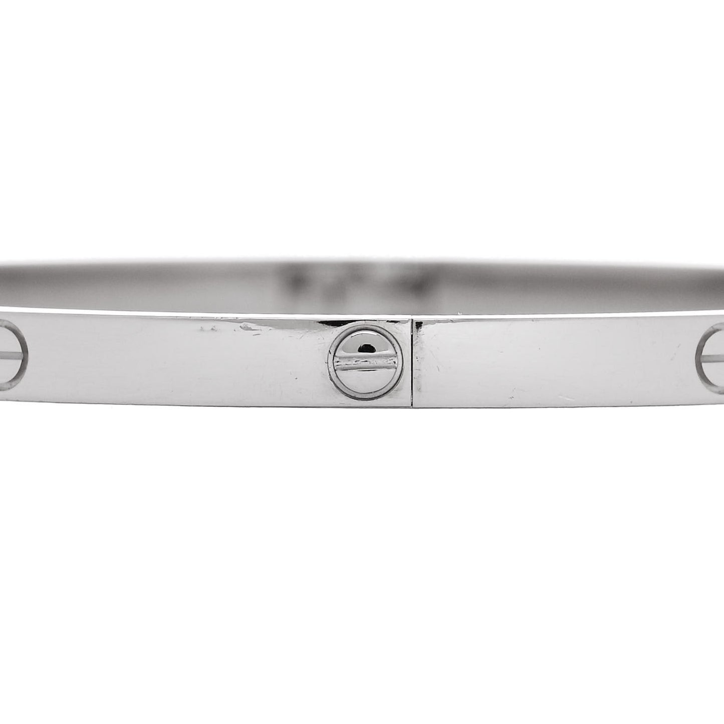 18K White Gold Small LOVE Bracelet 18