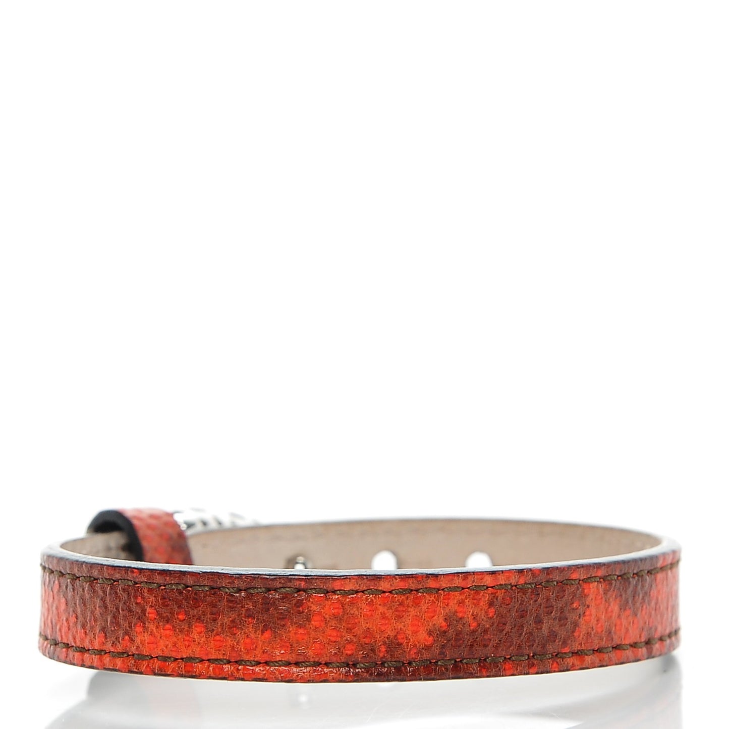 Karung Snakeskin Malachite Serpenti Forever Bracelet S Red