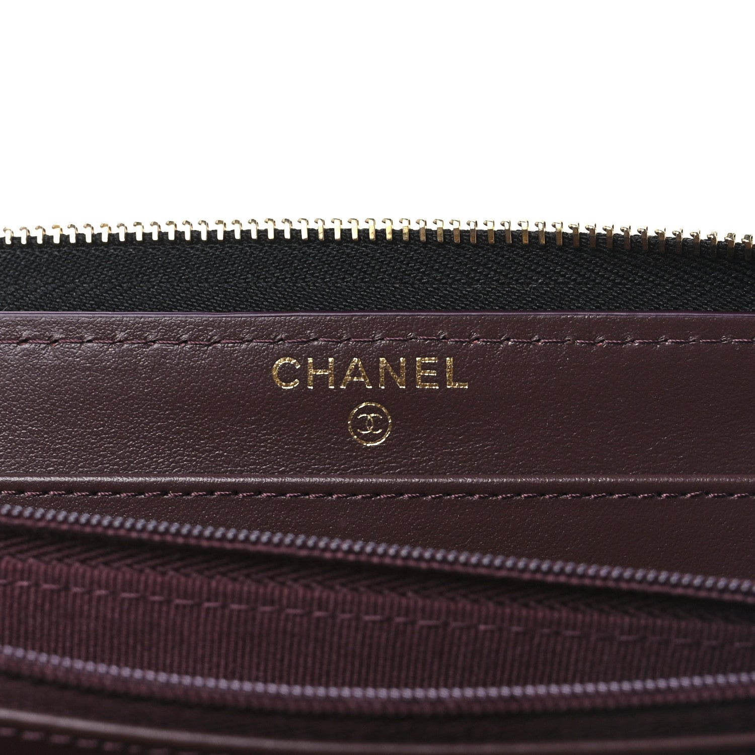 Chanel Caviar Quilted Large Gusset Zip Around Wallet Black 5 of 12