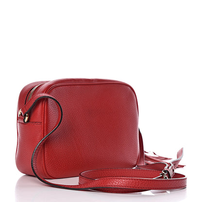 Gucci Pebbled Calfskin Small Soho Disco Bag Tabasco Red 3 of 11