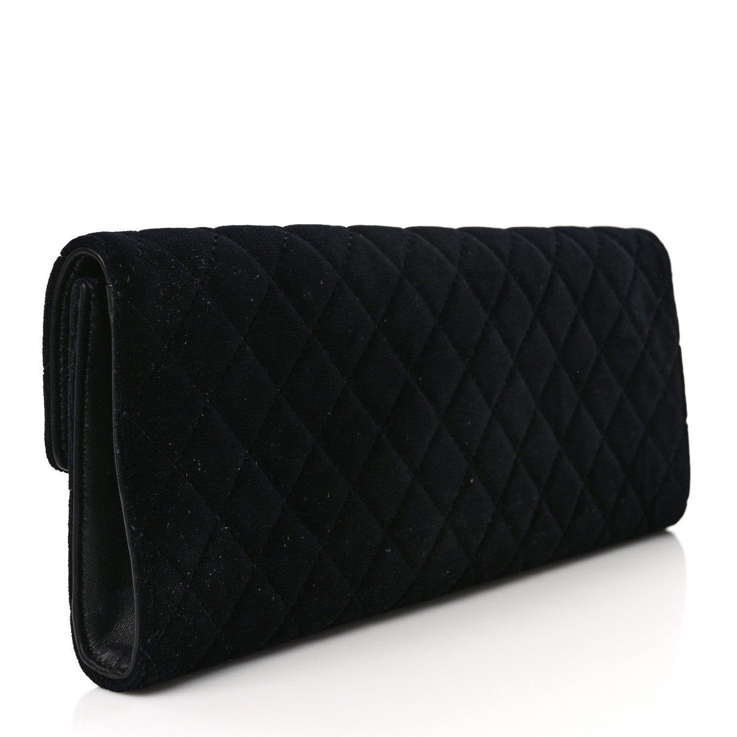Chanel Velvet Quilted Paris Hamburg Clutch Black 3 of 7