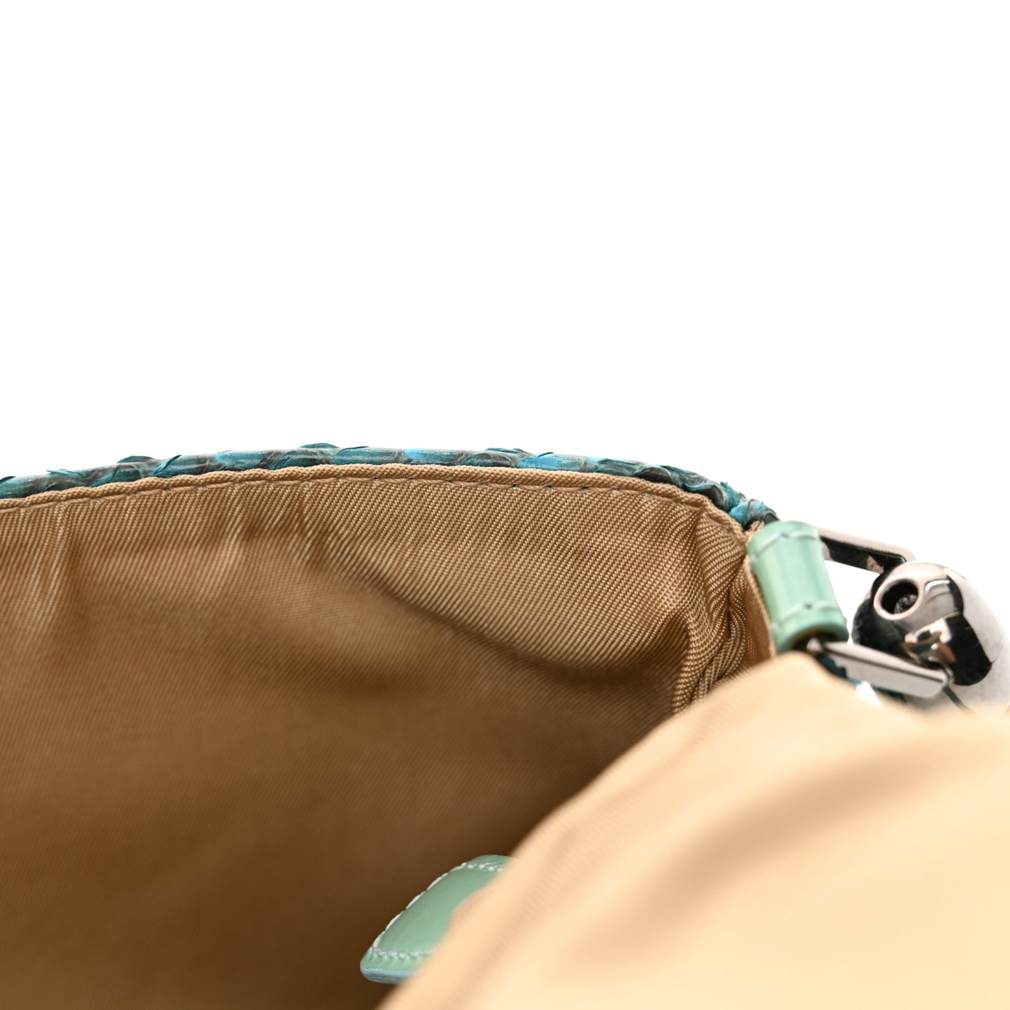 Snakeskin Malice Shoulder Bag Blue