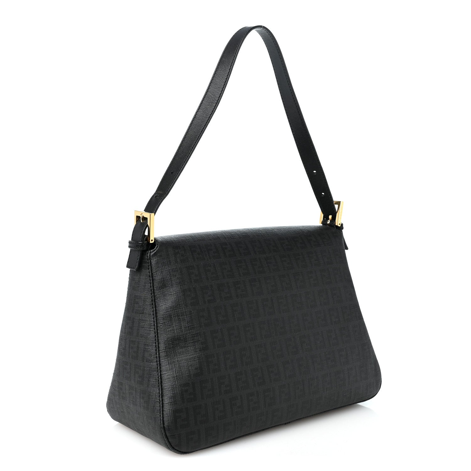 Fendi Zucchino Spalmati Vitello Forever Mama Baguette Black 3 of 11