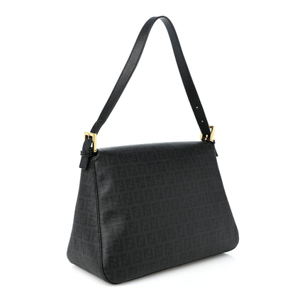 Fendi Zucchino Spalmati Vitello Forever Mama Baguette Black 3 of 11