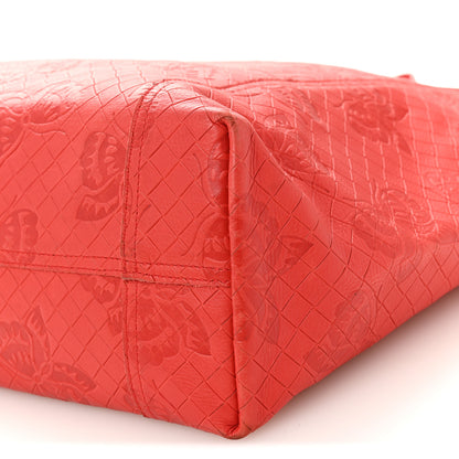 Bottega Veneta Nappa Intrecciomirage Butterfly Tote Red 10 of 12