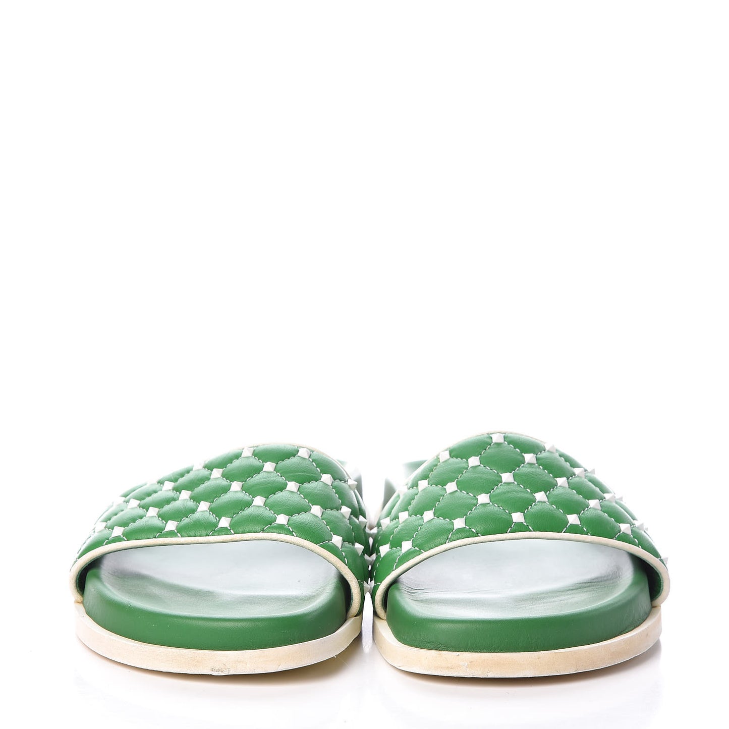 Nappa Free Rockstud Spike Pool Slide Sandals 39 Peppermint
