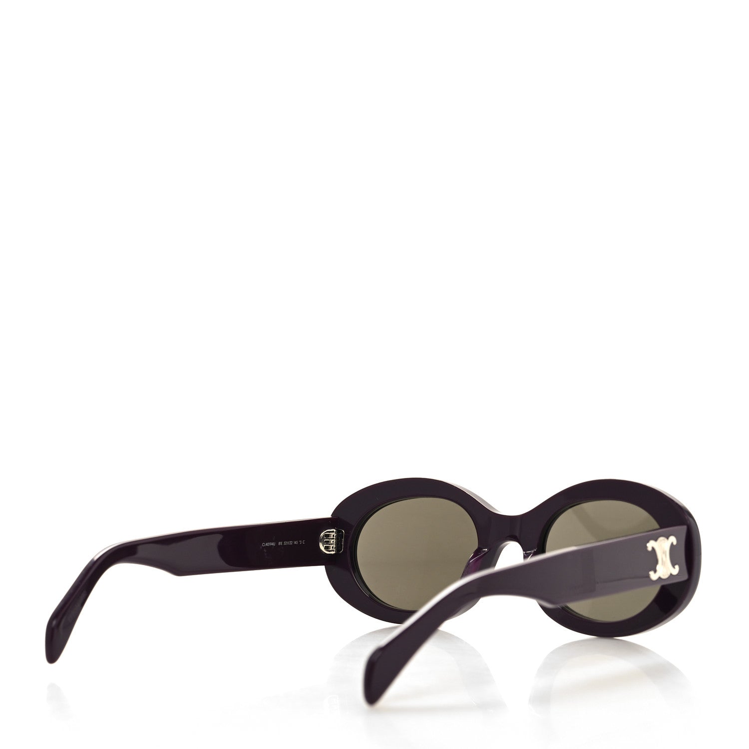Celine Acetate Triomphe 01 Sunglasses CL 40194U Burgundy 4 of 8