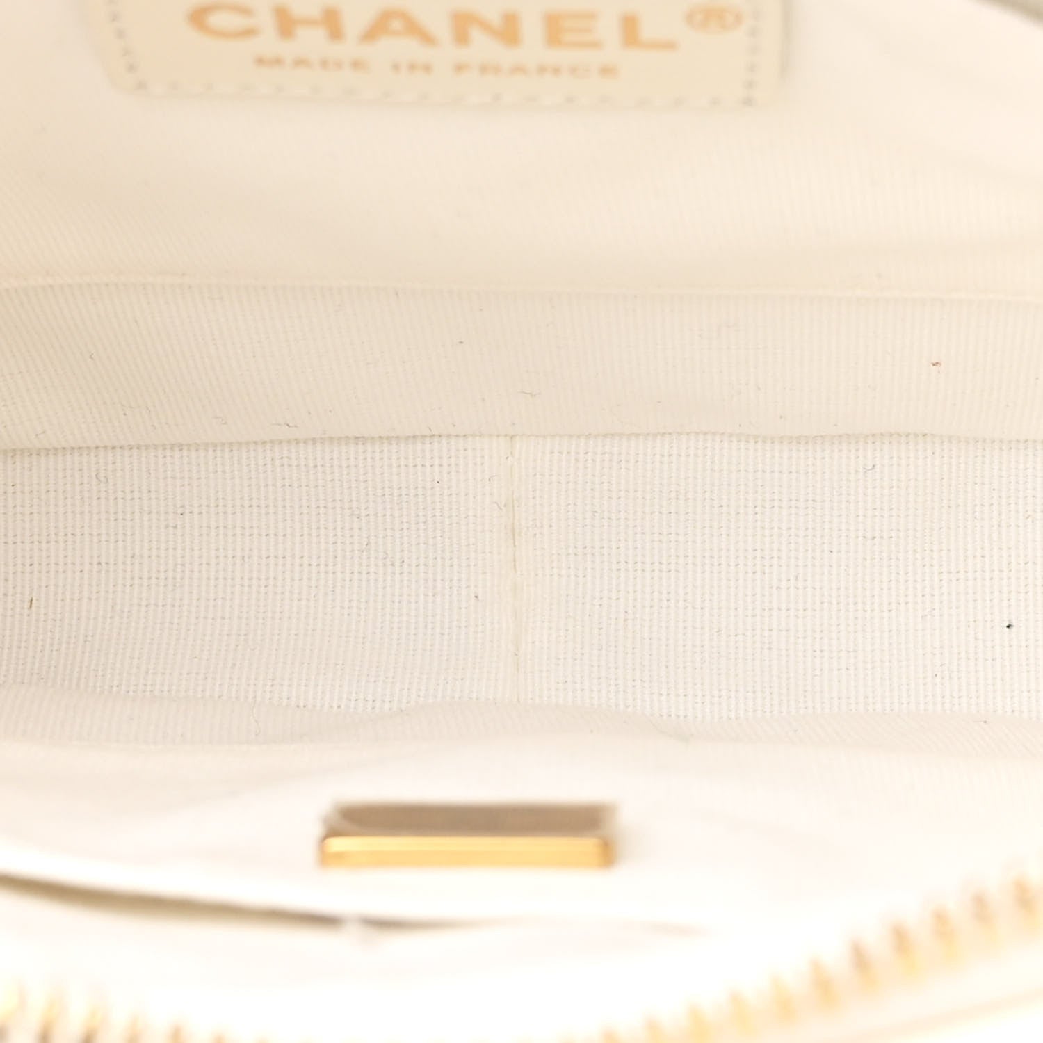 Chanel Calfskin Quilted Small Camera Case White 5 of 11