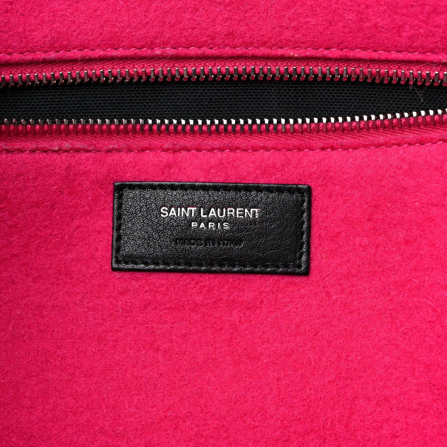 Wool Rive Gauche Tote Fuchsia
