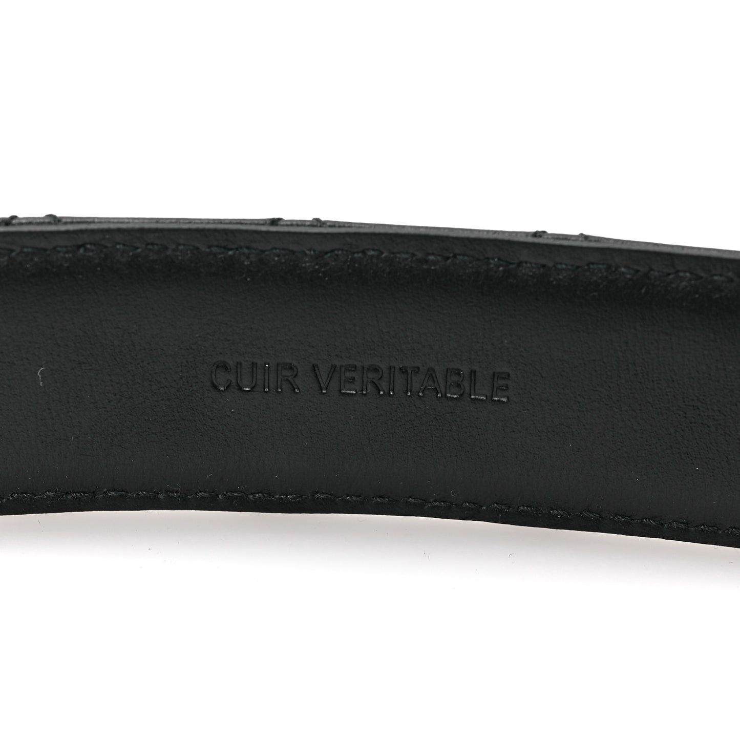 Calfskin Quilted CC Chain Belt 95 38 Black
