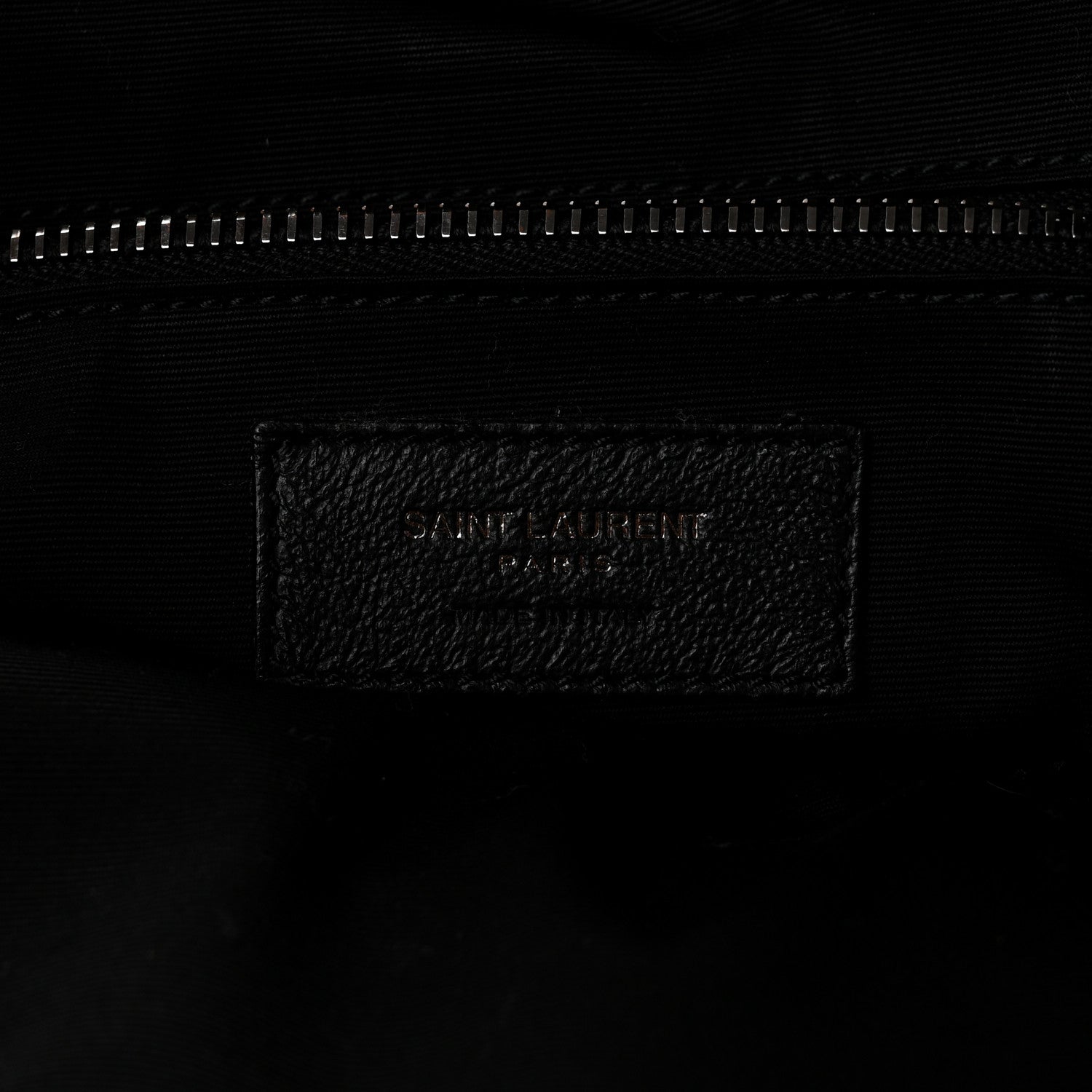 Saint Laurent Grained Lambskin Monogram Oversized Niki Chain Satchel Black 6 of 10