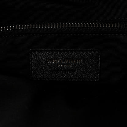 Saint Laurent Grained Lambskin Monogram Oversized Niki Chain Satchel Black 6 of 10