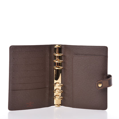 Louis Vuitton Damier Ebene Medium Ring Agenda Cover 5 of 11