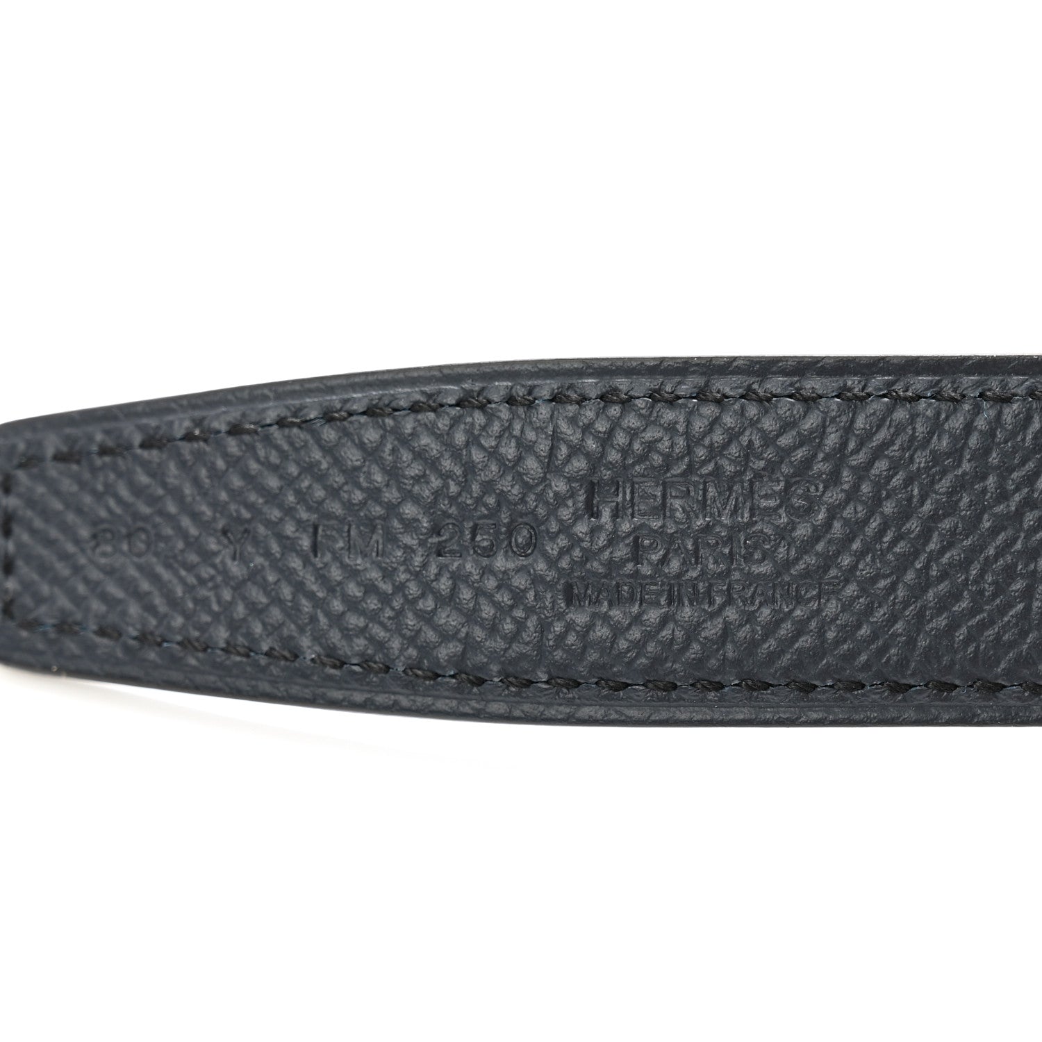 Hermes Swift Epsom 24mm Belt Strap 80 32 Bleu Indigo Bleu Frida 5 of 5