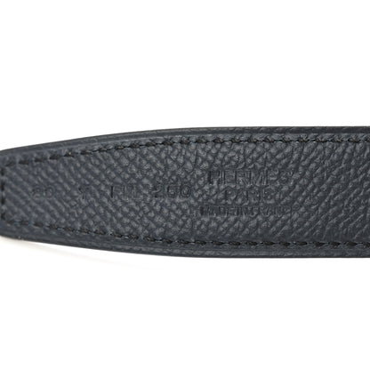 Hermes Swift Epsom 24mm Belt Strap 80 32 Bleu Indigo Bleu Frida 5 of 5