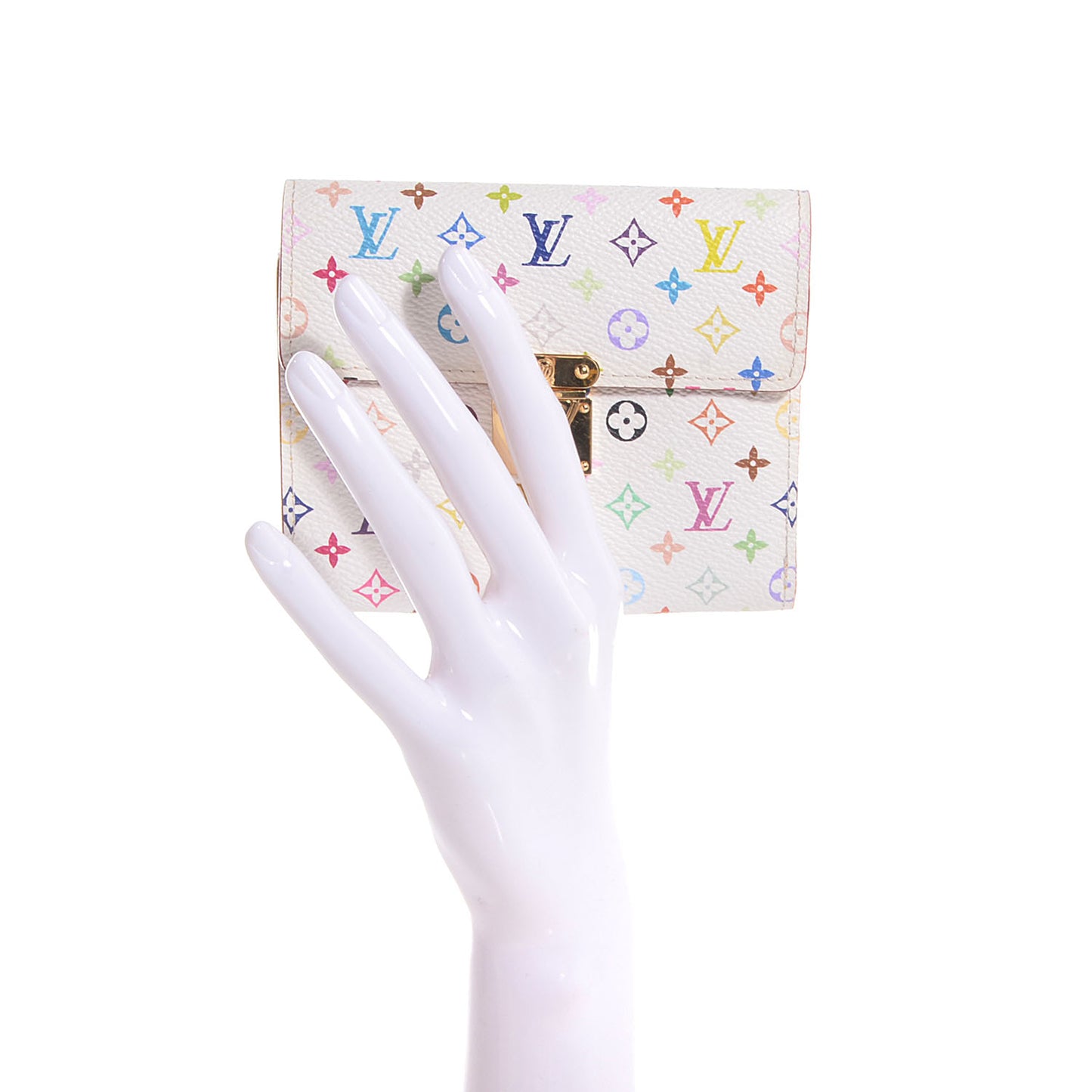 Monogram Multicolor Koala Wallet White