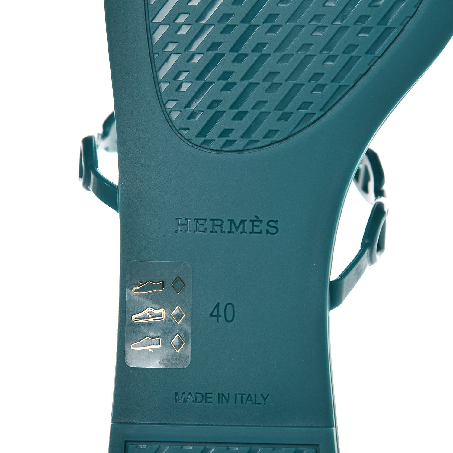 Hermes TPU Rivage Sandals 40 Vert d'Ete 7 of 7