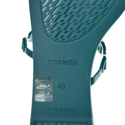 Hermes TPU Rivage Sandals 40 Vert d'Ete 7 of 7