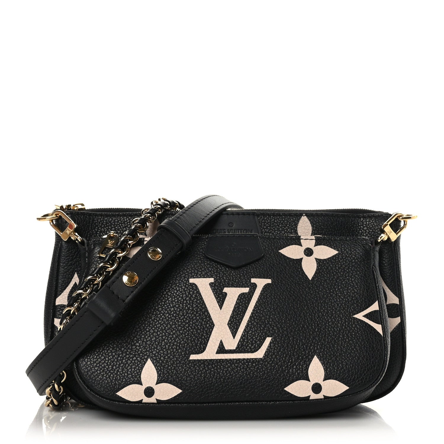 Louis Vuitton Empreinte Monogram Giant Multi Pochette Accessories Black Beige 1 of 9