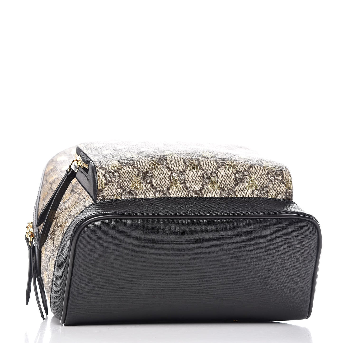 GG Supreme Monogram Bees Print Small Day Backpack Beige Oro Black