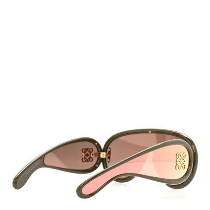 Loewe Acetate Anagram Wave Mask Sunglasses LW40108I Green 4 of 6