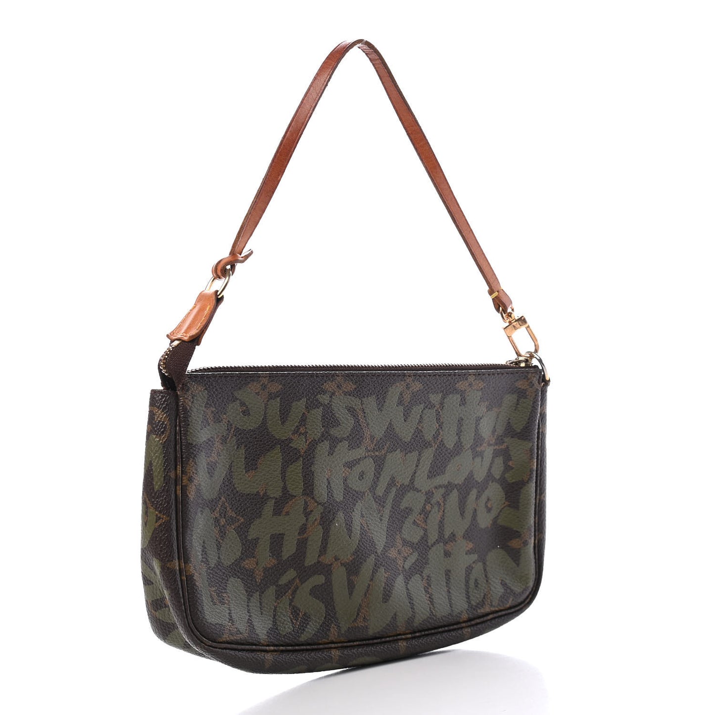 Monogram Graffiti Pochette Accessories Kaki